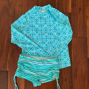 2pc Cabana Life swim/rash guard